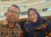 La Ode Basir bersama calon gubernur Sultra, Tina Nur Alam