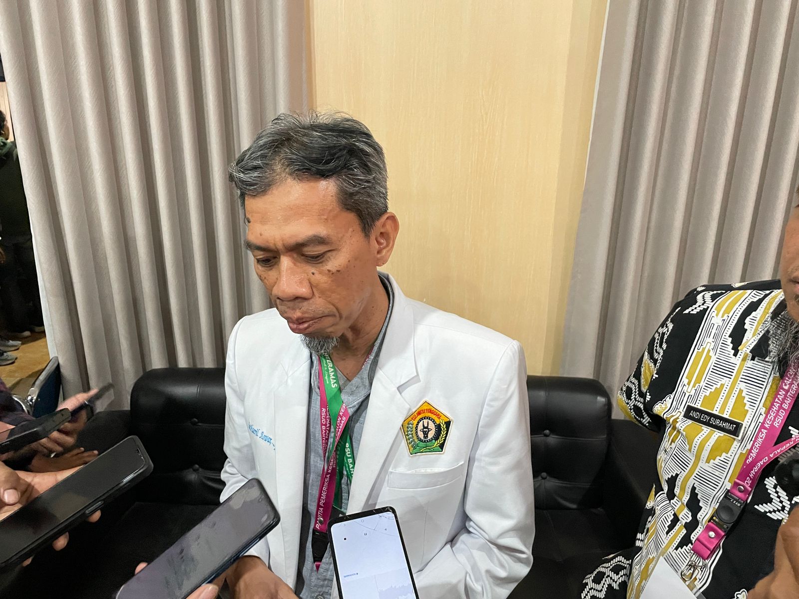 Ketua Tim Pemeriksaan Kesehatan RSUD Bahteramas Kendari, dr Haeril Aswar