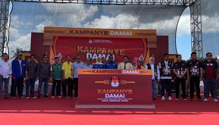 5 Paslon Wali Kota dan Wakil Wali Kota Kendari Deklarasikan Kampanye Damai