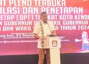 Hadiri Rapat Pleno Penetapan DPT Pemilu 2024, Pj Wali Kota Kendari Ingatkan ASN Tidak Terlibat Politik Praktis