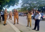 Percantik Wajah Kota Kendari, Pemkot Mulai Kerjakan Pedestrian di Jalan Abunawas Alun-alun Kendari Kawasan Tugu Religi