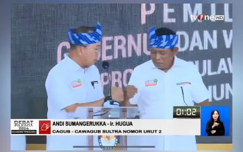 Kekompakan pasangan calon Gubernur dan Wakil Gubernur Sulter, Andi Sumangerukka-Hugua