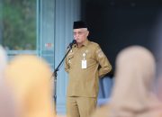 Pimpin Apel Gabungan Lingkup Pemprov Sultra, Sekda Sultra Sampaikan Tiga Pesan Penting Pj Gubernur 