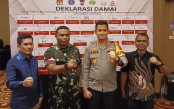 Deklarasi Pilkada Damai Polresta Kendari