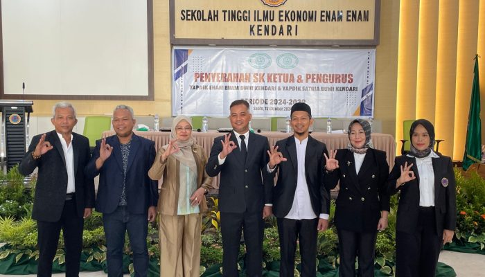 Ichsanuddin Akbar Nahkodai Yayasan Pembina Pendidikan Enam Enam dan Satria Bumi Kendari