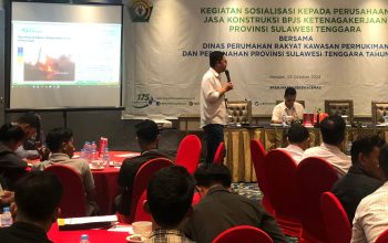 Sosialisasi manfaat program perlindungan pekerja sektor jasa konstruksi