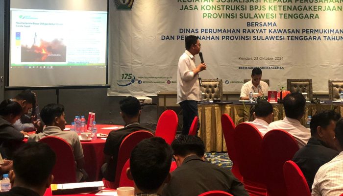 Gandeng Pemprov Sultra, BPJAMSOSTEK Sosialisasikan Manfaat Program Perlindungan untuk Sektor Jasa Konstruksi