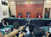 Pelaksanaan sidang eksepsi guru Supriyani di Ruang Sidang Kartika PN Andoolo