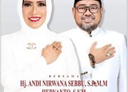 Calon Bupati Bombana, Hj. Andi Nirwana Sebbu dan Heryanto