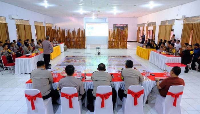 Polda Sultra Gelar TFG Pam Debat Pilgub Pertama di Kota Baubau