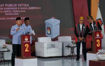 Paslon ASR-Hugua dalam Debat Publik ketiga Pemilihan Gubernur Sultra