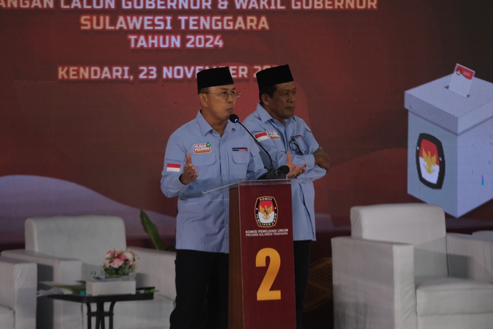 Paslon Gubernur dan Wakil Gubernur Sultra, Andi Sumangerukka-Hugua