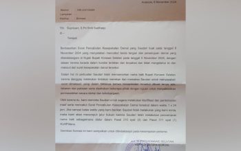 Surat Somasi Pemkab Konawe Selatan untuk Guru Supriyani