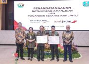 Wakili Pj Gubernur, Sekda Sultra Turut Saksikan Penandatanganan MoU dan NDA antara Bank Sultra dan Bank Jatim