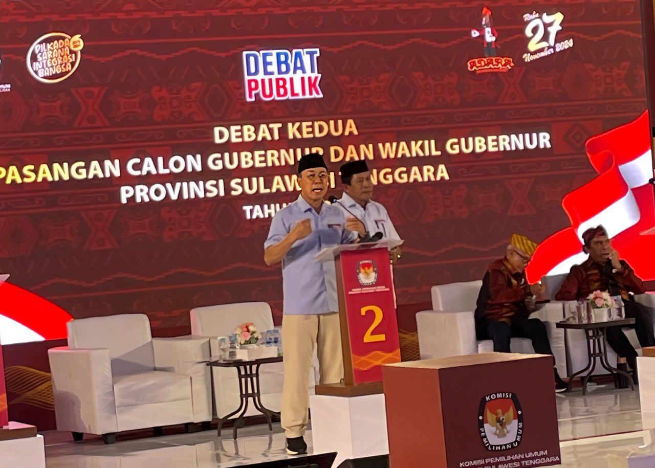 Paslon Gubernur dan Wakil Gubernur Sultra nomor urut 2, Andi Sumangerukka-Hugua