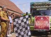 Pj Wali Kota Kendari Lepas Pendistribusian Logistik Pilkada 2024
