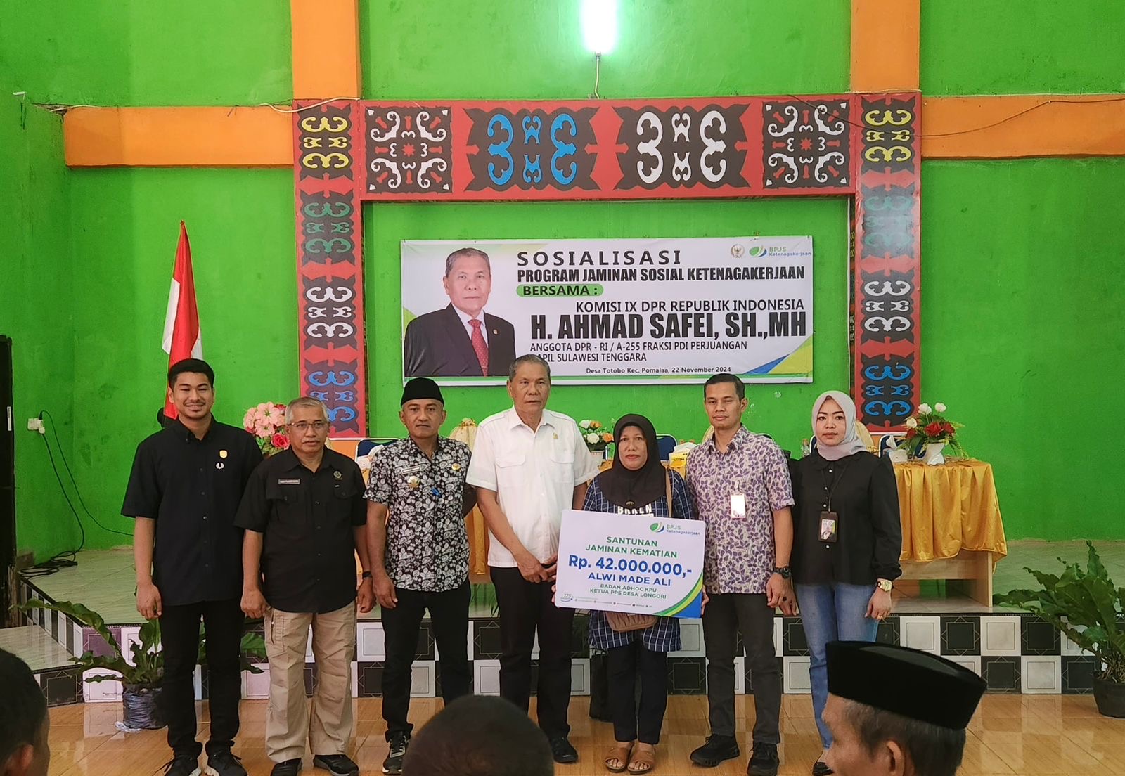 Sosialisasi Program Jamsostek BPJAMSOSTEK bersama Anggota DPR RI, Ahmad Safei