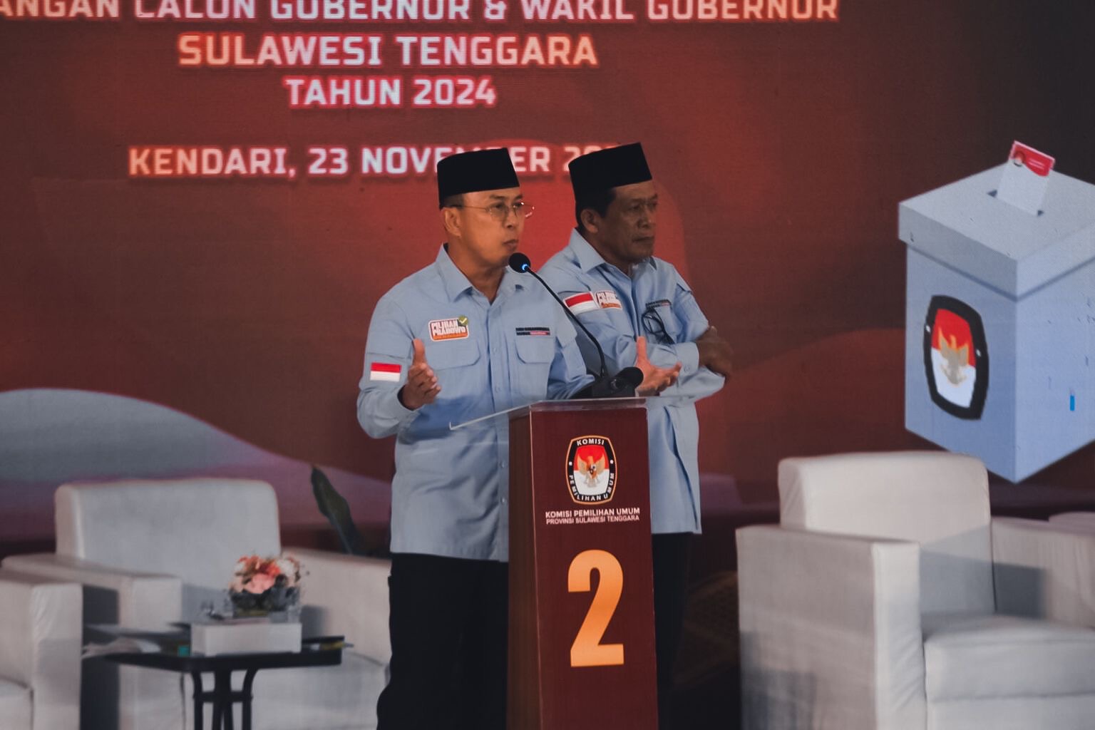 Paslon Gubernur dan Wakil Gubernur Sultra, Andi Sumangerukka-Hugua