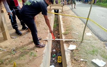 Lokasi penemuan mayat pria paruh baya di Desa Lakito, Kecamatan Toari, Kabupaten Kolaka