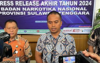 BNNP Sultra Ungkap 11 Kasus Narkotika Sepanjang Tahun 2024, Lampaui Target