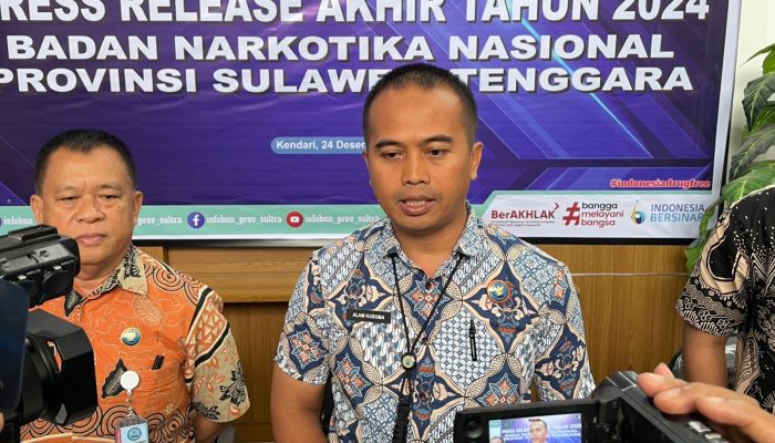 BNNP Sultra Ungkap 11 Kasus Narkotika Sepanjang Tahun 2024, Lampaui Target