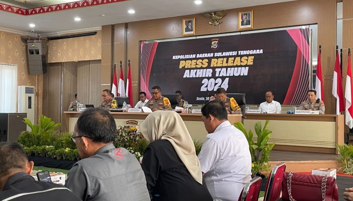 5.838 Laporan Gangguan Kamtibmas Masuk di Polda Sultra Sepanjang Tahun 2024, Turun 6,98 Persen