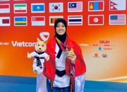 Bripda Risky Irma Suryani, Polwan Polres Kolaka Timur Raih Medali Emas di Asian Open Police Taekwondo Championship 2024