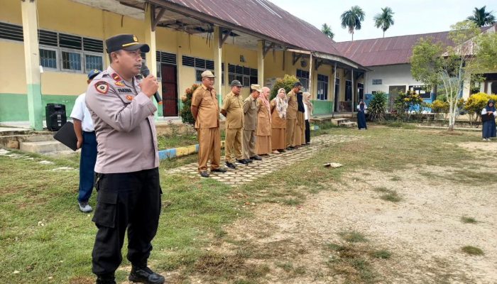 Kapolsek Moramo Sosialisasikan PPDB SMA Kemala Taruna Bhayangkara di SMPN 4 Konawe Selatan