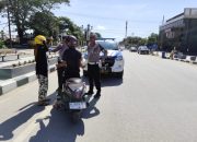 Sat PJR Ditlantas Polda Sultra Sosialisasikan Jalur Satu Arah di Kawasan MTQ Kendari