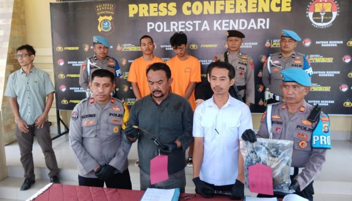 Polisi Ringkus 2 Pemuda Maut yang Tewaskan Tukang Ojek di Kendari