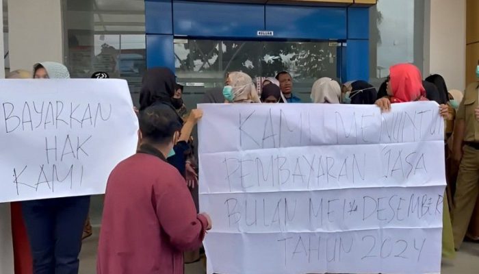 Insentif Jasa Pelayanan 7 Bulan Tak Kunjung Dibayar, Puluhan Pegawai Mendemo RSJ Kendari