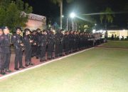 Cegah Gangguan Kamtibmas, Personel Gabungan Gelar Patroli Skala Besar di Kota Kendari