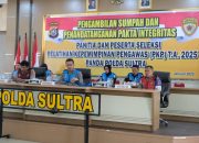 Polda Sultra Gelar Pengambilan Sumpah dan Penandatanganan Pakta Integritas Seleksi PKP
