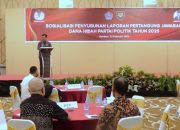 Kesbangpol Kota Kendari Gelar Sosialisasi Penyusunan Laporan Pertanggungjawaban Dana Hibah Partai Politik