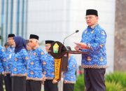 Pimpin Apel Gabungan, Pj Gubernur Sultra Sampaikan Arahan Strategis dan Capaian 38 Penghargaan Nasional