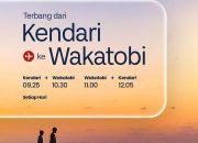 Mudahkan Akses Menuju Surga Bahari, Wings Air Buka Rute Kendari–Pulau Wangi-Wangi, Wakatobi