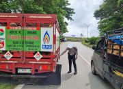 Satgas Preventif Polda Sultra Berikan Himbauan Tertib Lalu Lintas di By Pass Kota Kendari