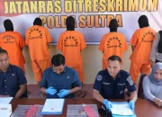 Polda Sultra Tangkap 5 Tersangka Curanmor Lintas Kabupaten