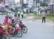 Kapolresta Kendari Turun Langsung Memantau Arus Lalu Lintas Jelang Buka Puasa
