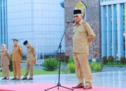 Pimpin Apel Gabungan, Sekda Sultra Tekankan Disiplin dan Kebersihan Lingkungan Kantor