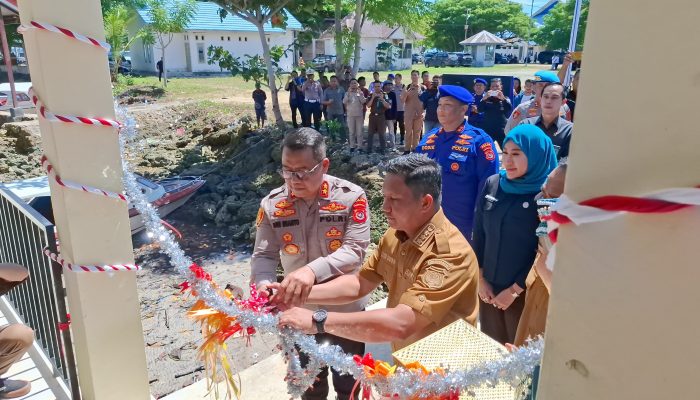 Kapolda Sultra Bersama Bupati Muna Barat Resmikan Markas Unit Polairud Demi Meningkatkan Keamanan Perairan