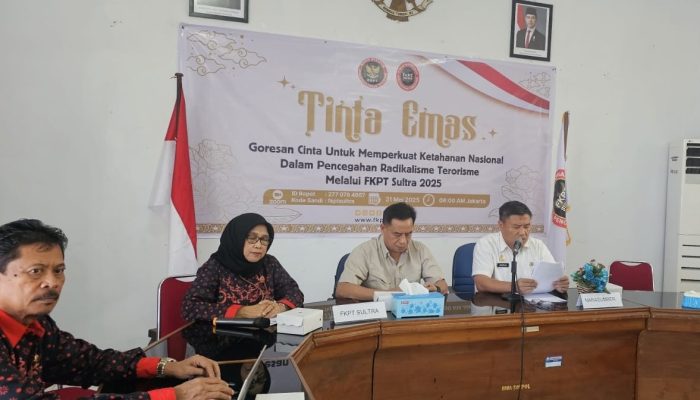 Gelar Pelatihan “Tinta Emas”  BNPT dan FKPT Sultra Ajak Masyarakat  Lawan Radikalisme Lewat Tulisan