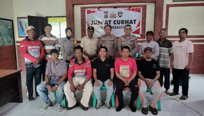 Polres Wakatobi, Mendengar Apresiasi, Menampung Aspirasi, dan Memberikan Solusi untuk Masyarakat