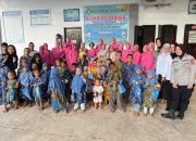 Personel dan Bhayangkari Ditbinmas Polda Sultra Gelar Bakti Sosial di Dua Panti Asuhan di Kendari