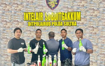Kedapatan Bawa 14 Botol Bom Ikan Siap Ledak, Nelayan di Konawe Diamankan Ditpolairud