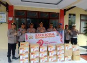 Sambut Hari Bhayangkara ke-79,  Polres Wakatobi Salurkan Paket Sembako 