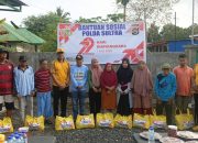 Sambut Hari Bhayangkara ke-79, Biro Logistik Polda Sultra Gelar Baksos dan Kerja Bakti di Anduonohu
