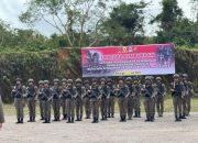 Personel Batalyon B Pelopor Satuan Brimob Sultra Laksanakan Upacara Pembukaan Latihan Kemampuan Jungle Warfare Tahap II