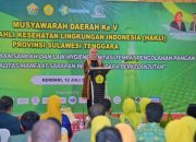 Hadiri Musda V HAKLI Sultra, Wali Kota Kendari Tekankan Isu Sampah dan Sanitasi Lingkungan