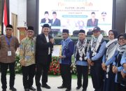 Kakanwil Kemenag Sultra Sambut Kedatangan Jemaah Haj Sultra Kloter 35-UPG di Asrama Haji Sudiang Makassar